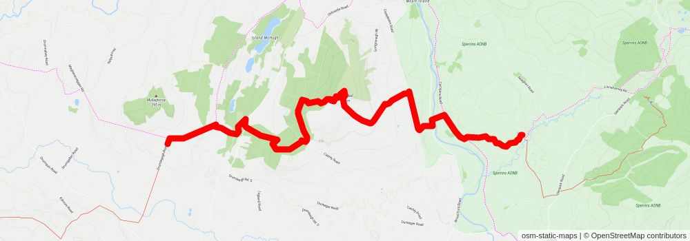 Lough Bradan to Gortin stage 2 Map