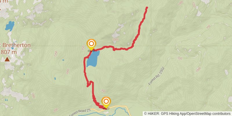 The Brothers Trail stage 2 Map