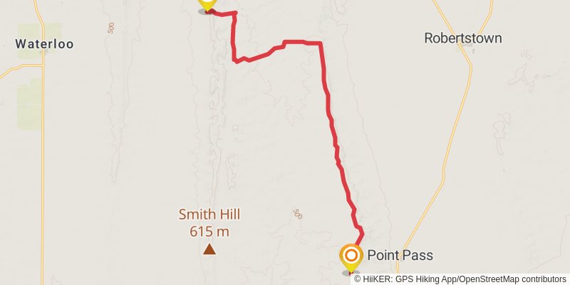 Lavender Federation Trail stage 12 Map