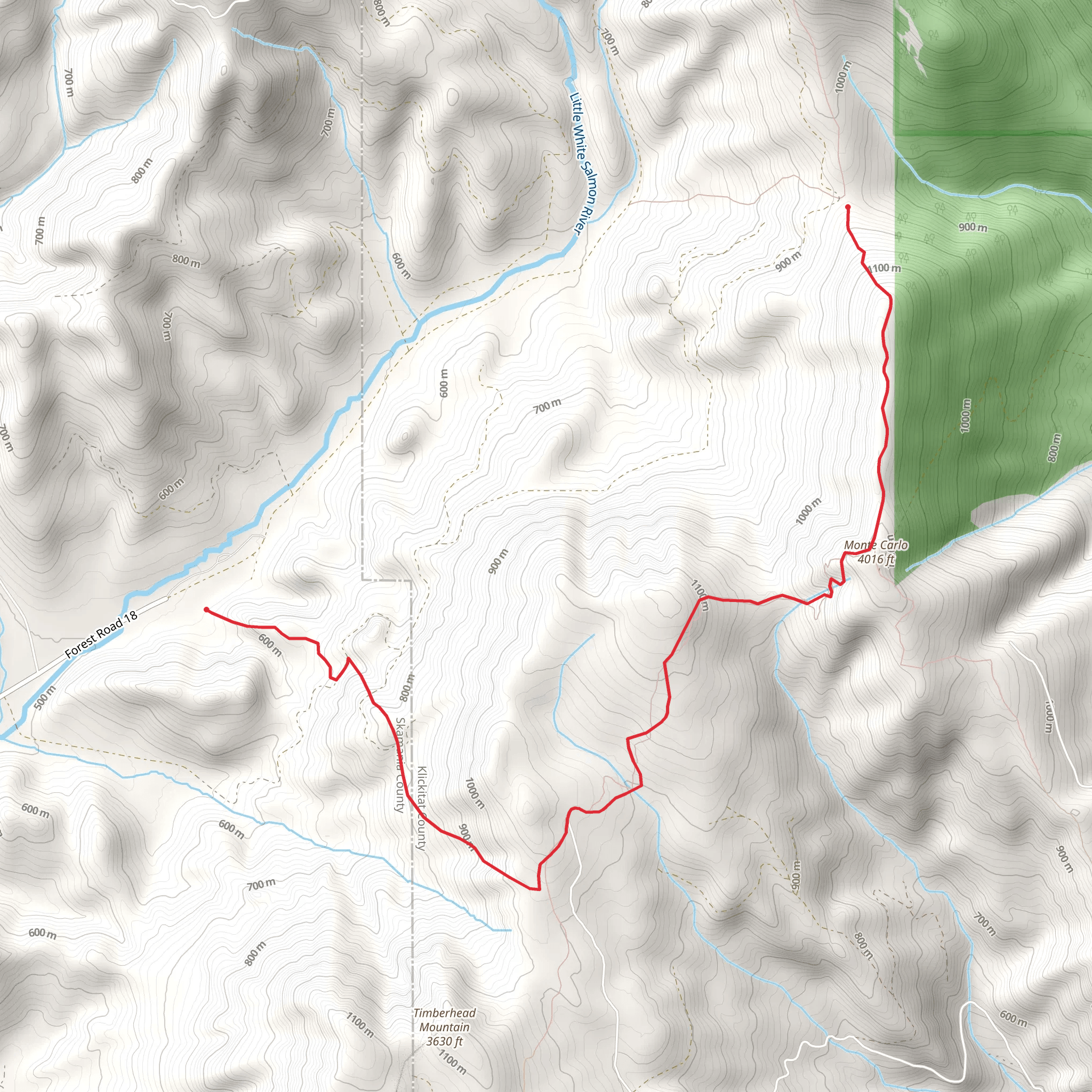 Monte Carlo Trail mobile static map