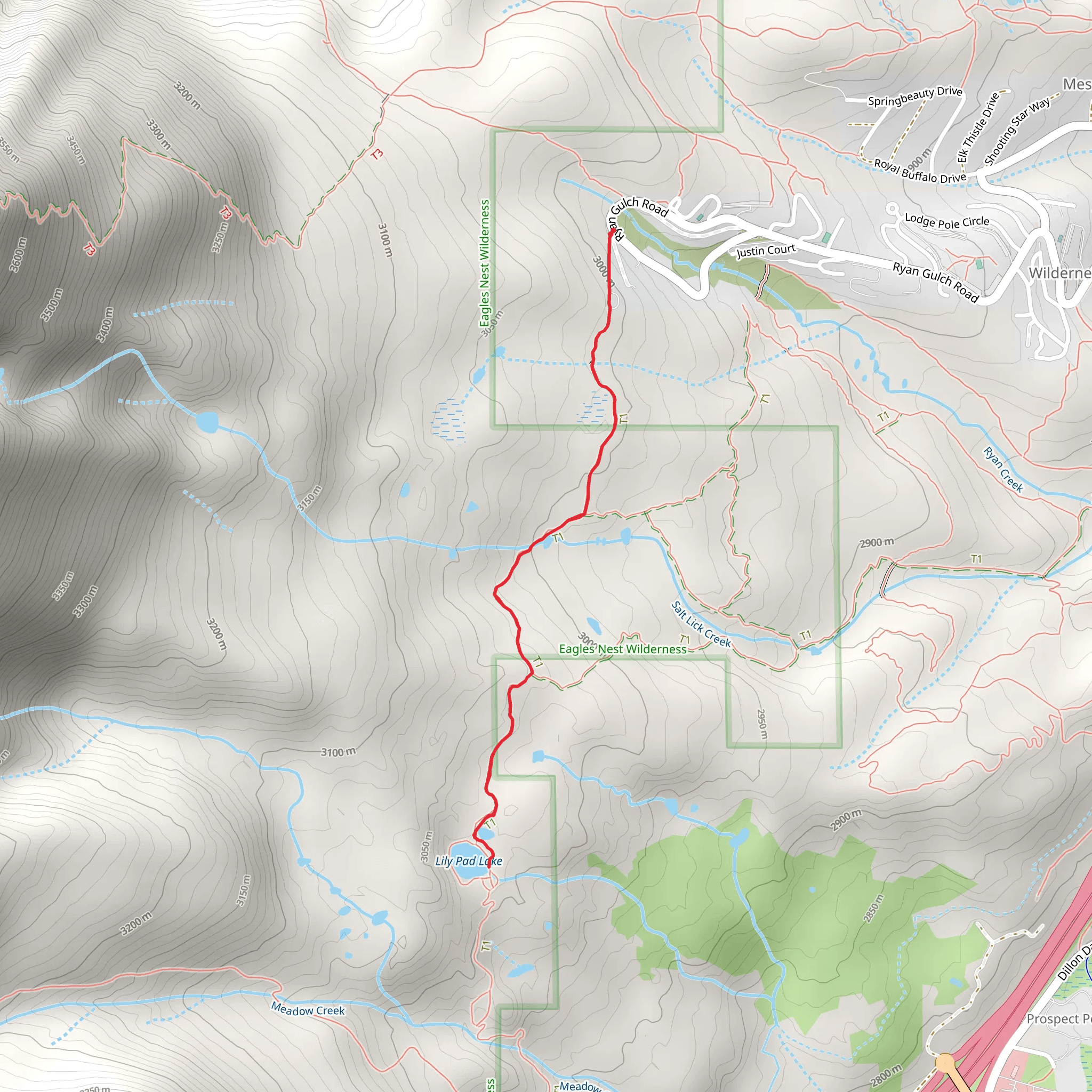 Lily Pad Trail mobile static map