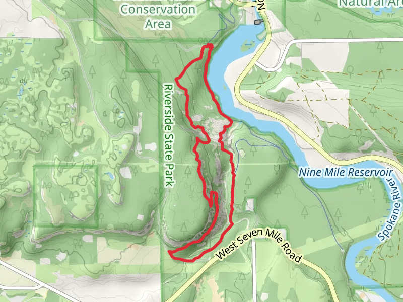 Trail 25 and Spokane River Centennial Trail