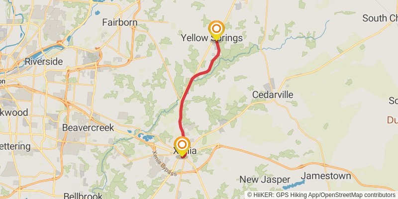 Little Miami Scenic Trail stage 5 Map
