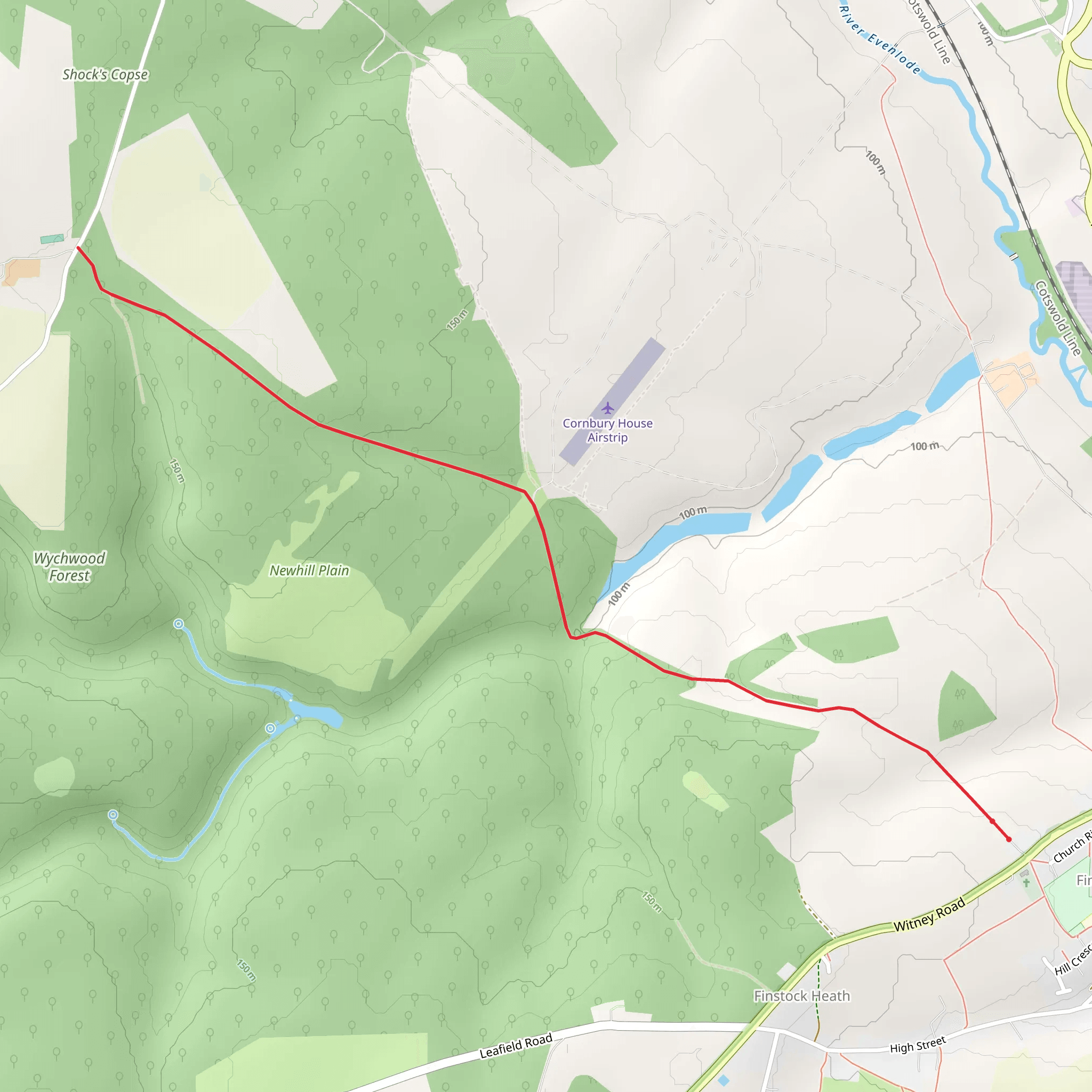 Wychwood Forest Walk mobile static map