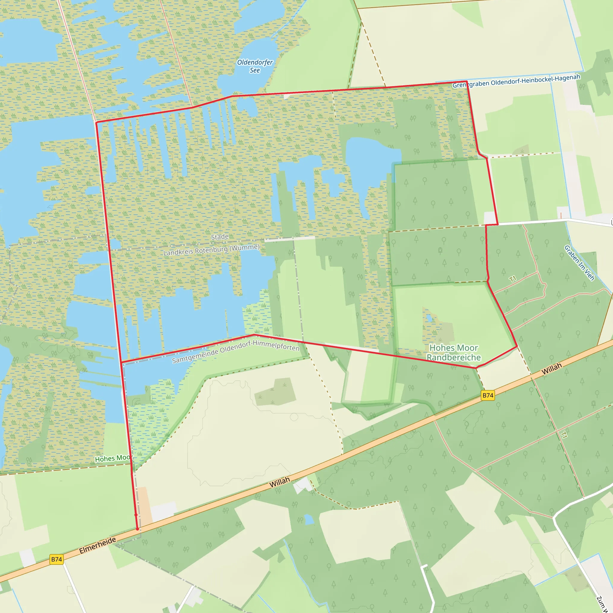 Hohes Moor Loop mobile static map