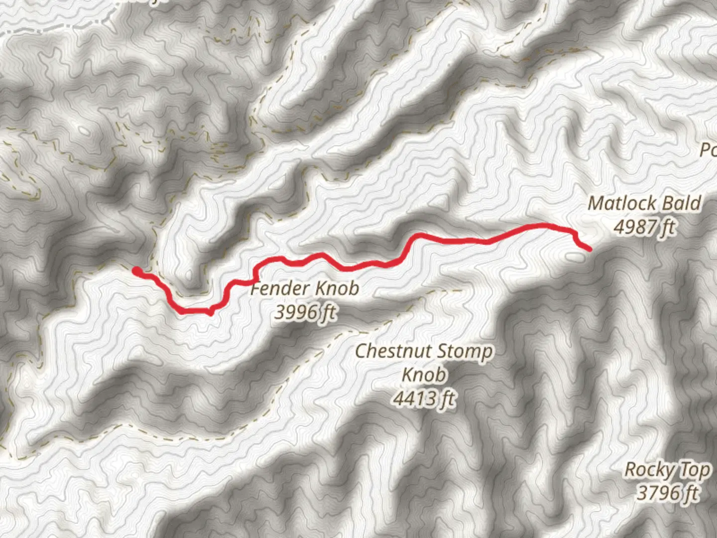 An image depicting the trail Bald Springs Trail and its surrounding area.