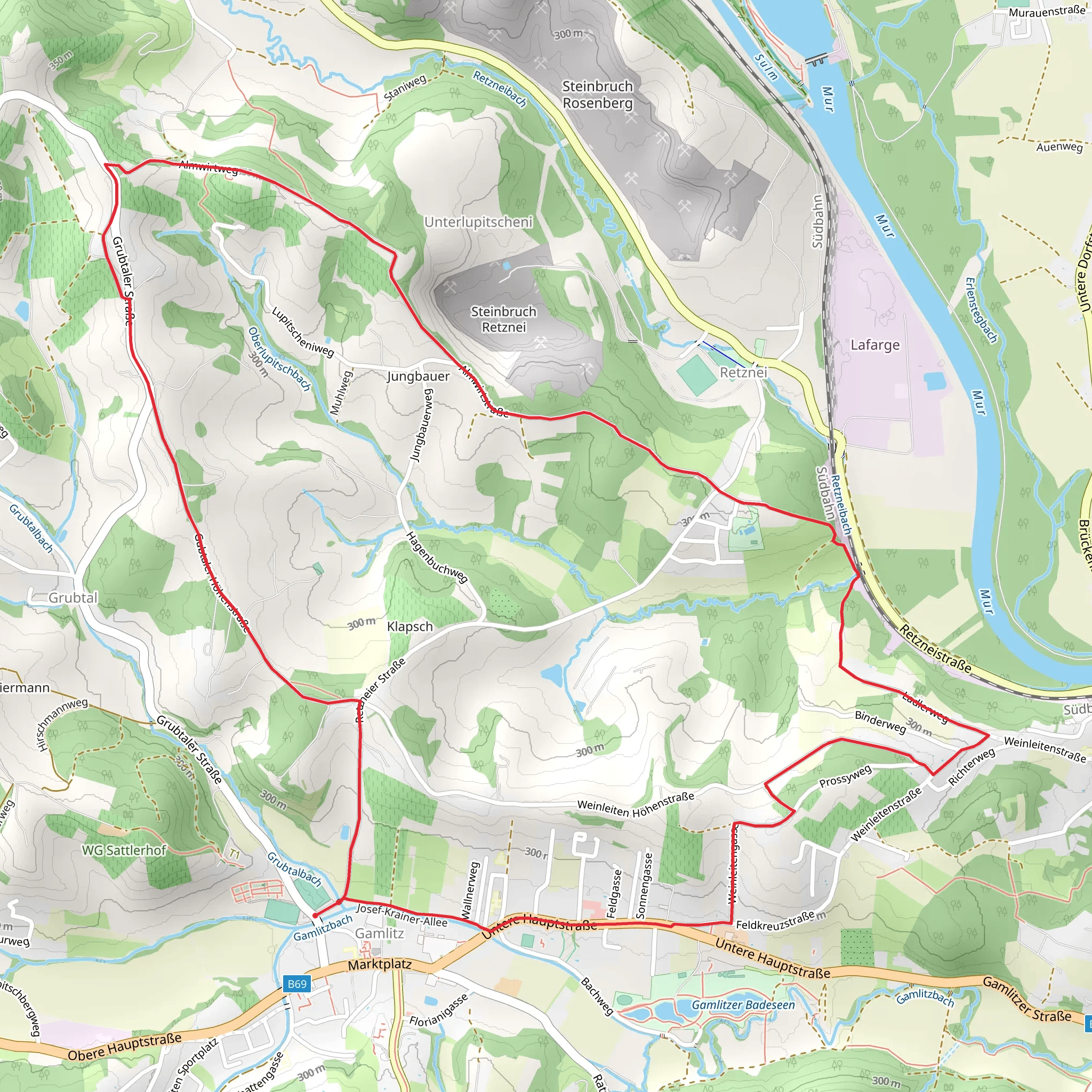 Gamlitz-Retznei-Grubtal mobile static map