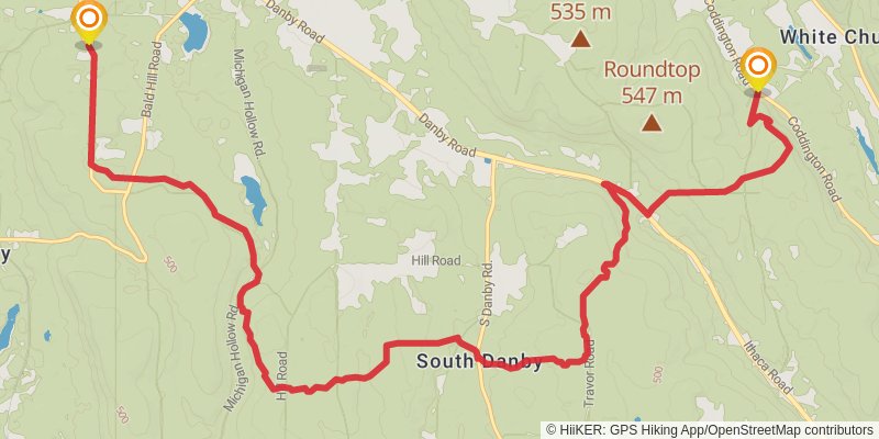 Finger Lakes Trail stage 28 Map