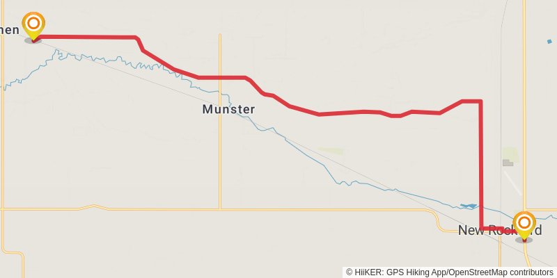 North Country Trail stage 12 Map