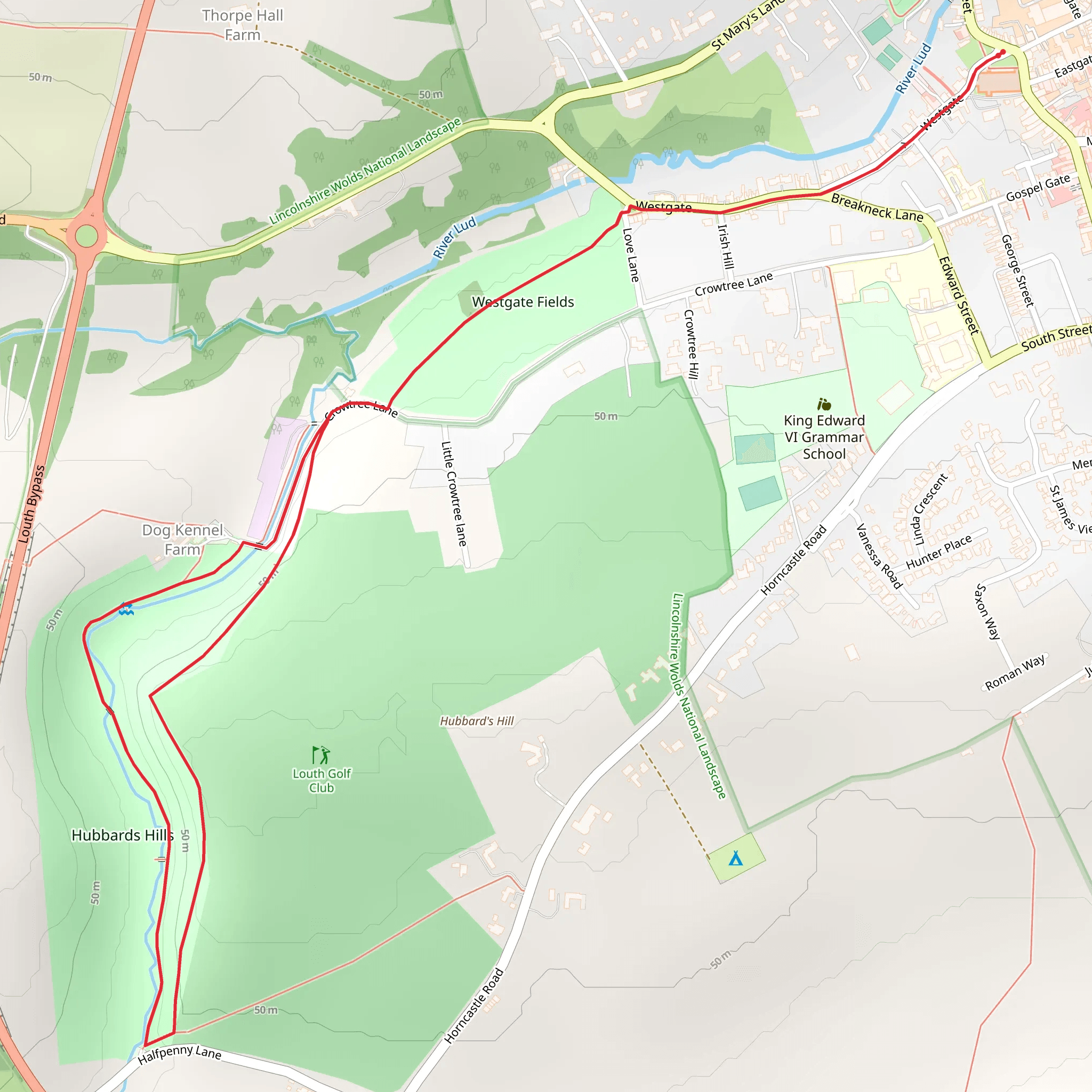 Hubbard's Hills mobile static map