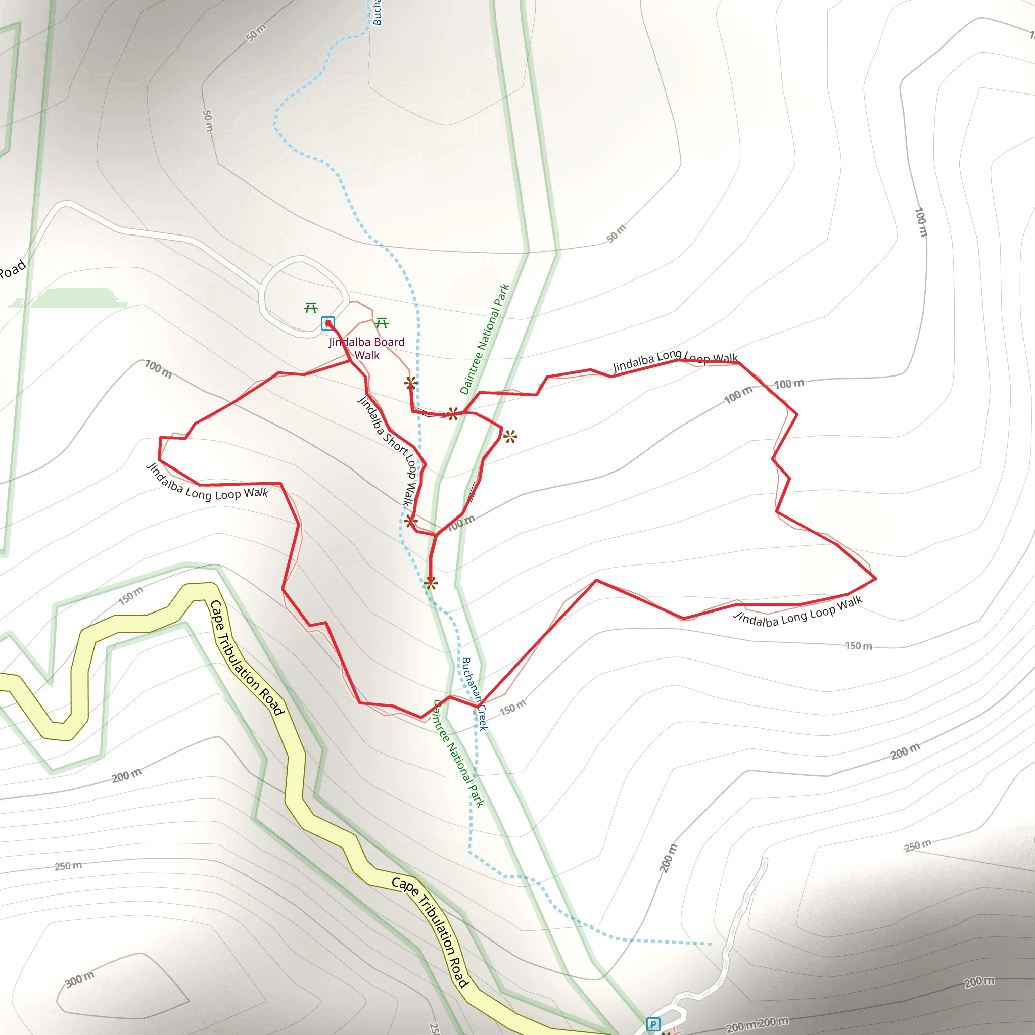 Jindalba Circuit Track mobile static map