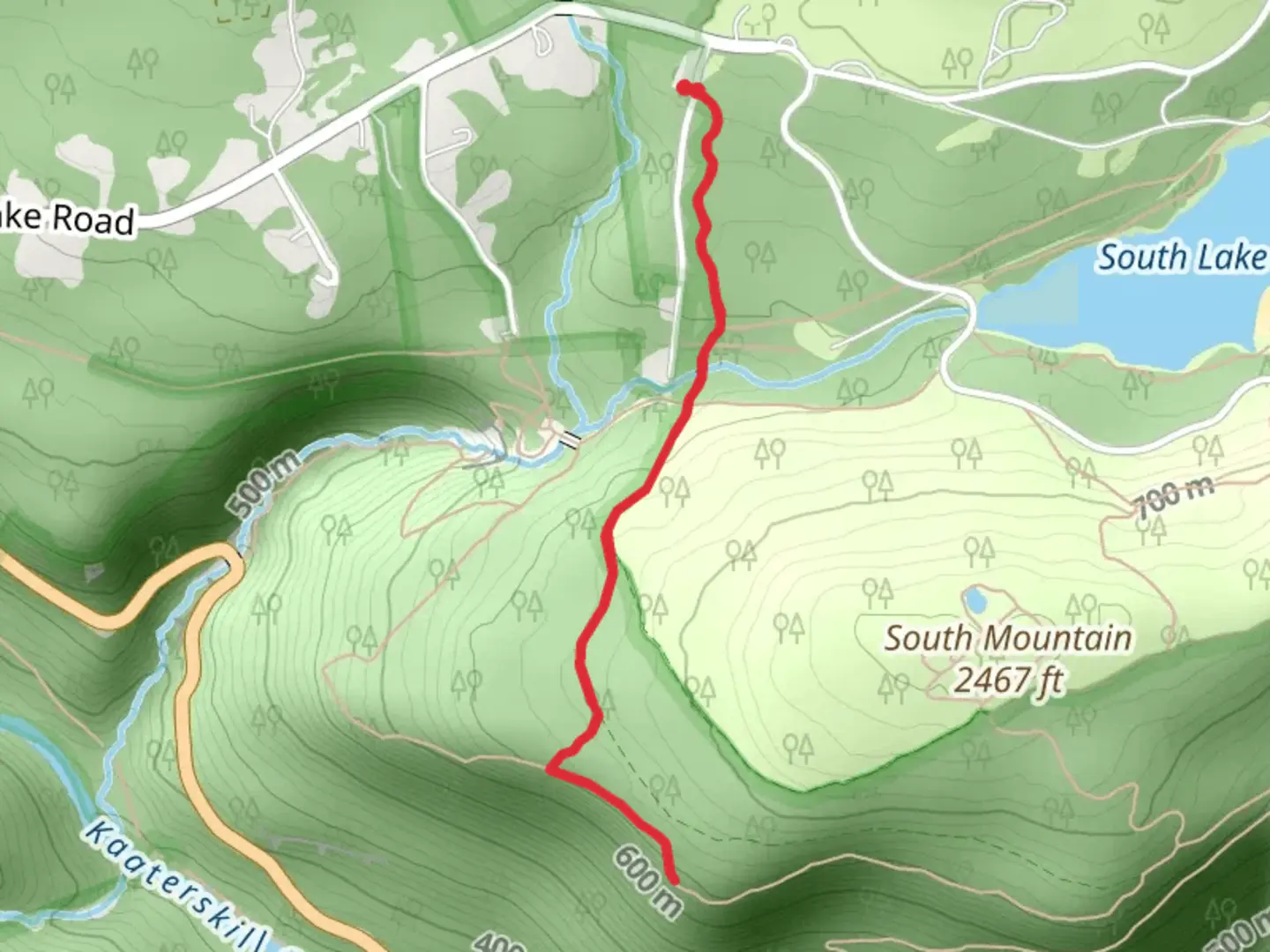 An image depicting the trail Escarpment Short Trail and its surrounding area.