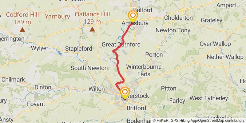 Great Stones Way stage 4 Map