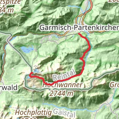 Zugspitze via Hausberg mobile static map