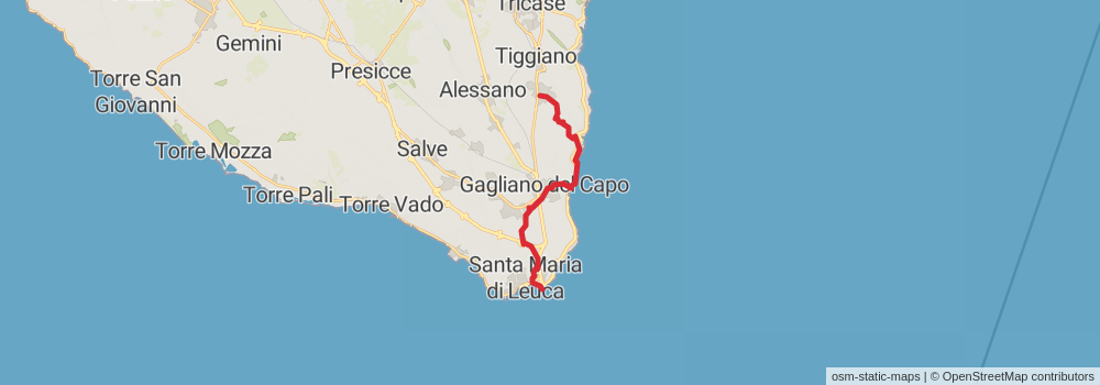 Sentiero Italia - Puglia Section stage 37 Map
