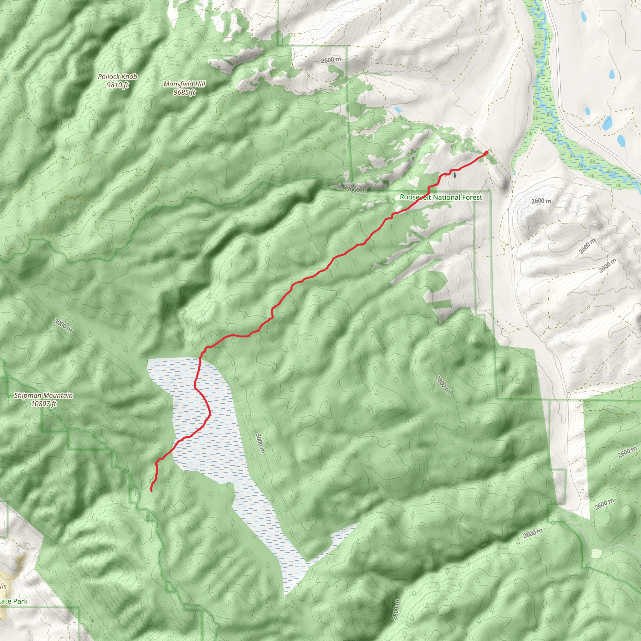 Shipman Park Trail mobile static map