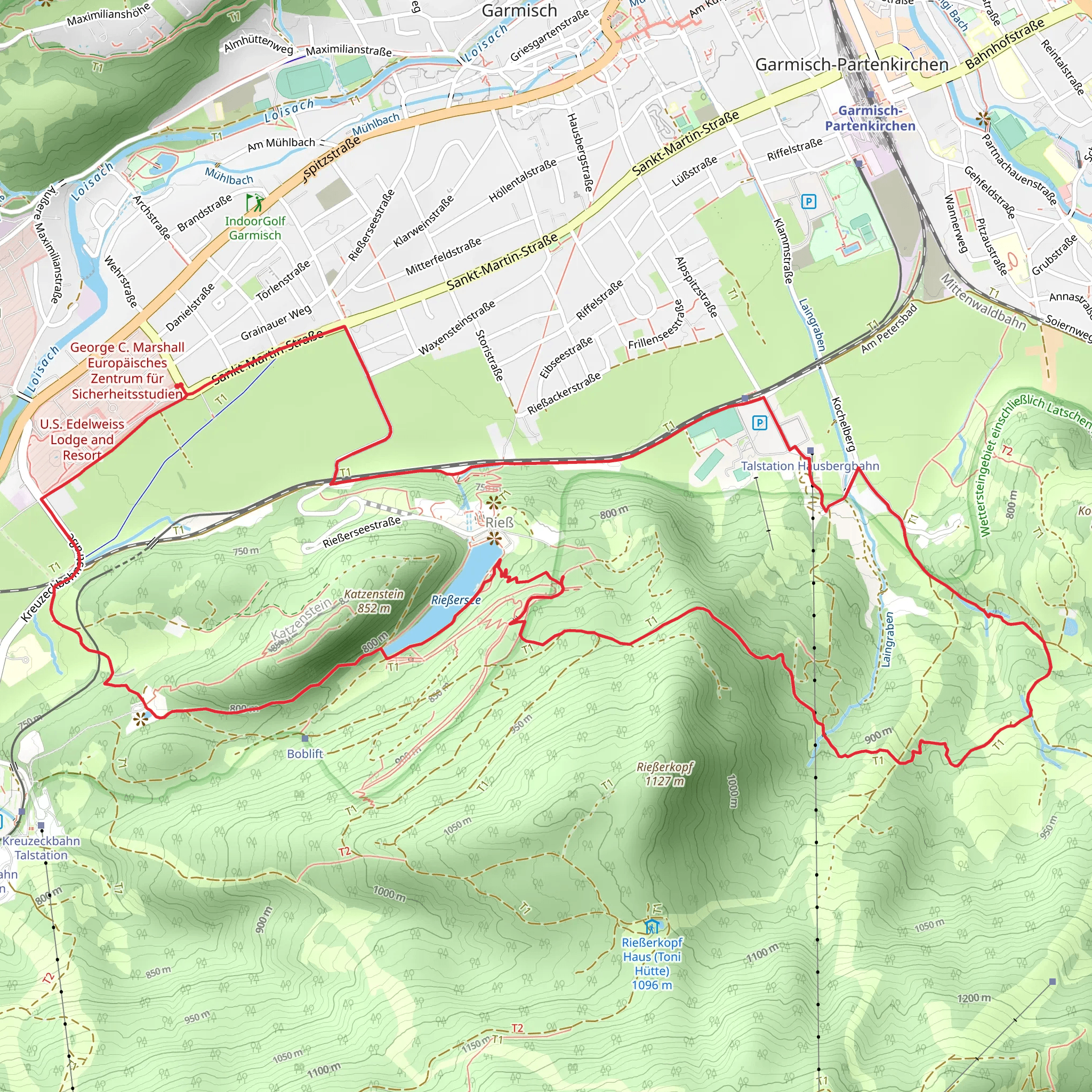 Rießersee Loop mobile static map