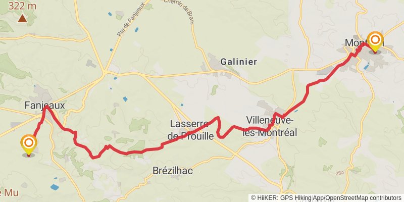 GR 78 - Sentier de Piémont stage 2 Map