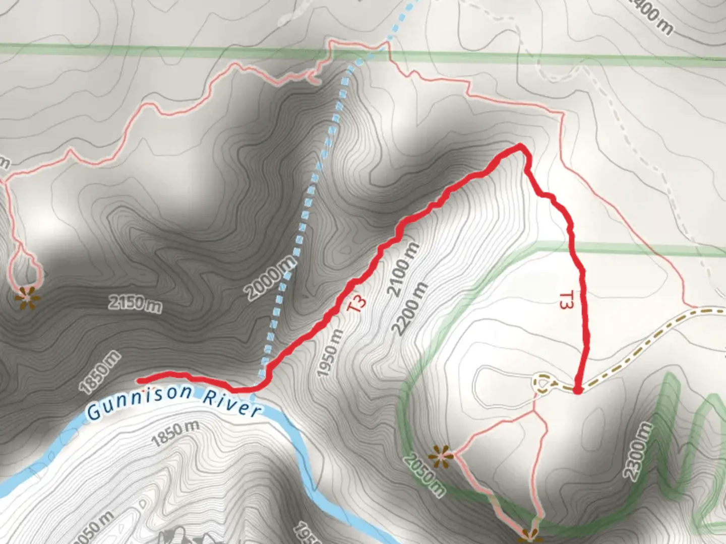 An image depicting the trail Pinyon Draw and its surrounding area.