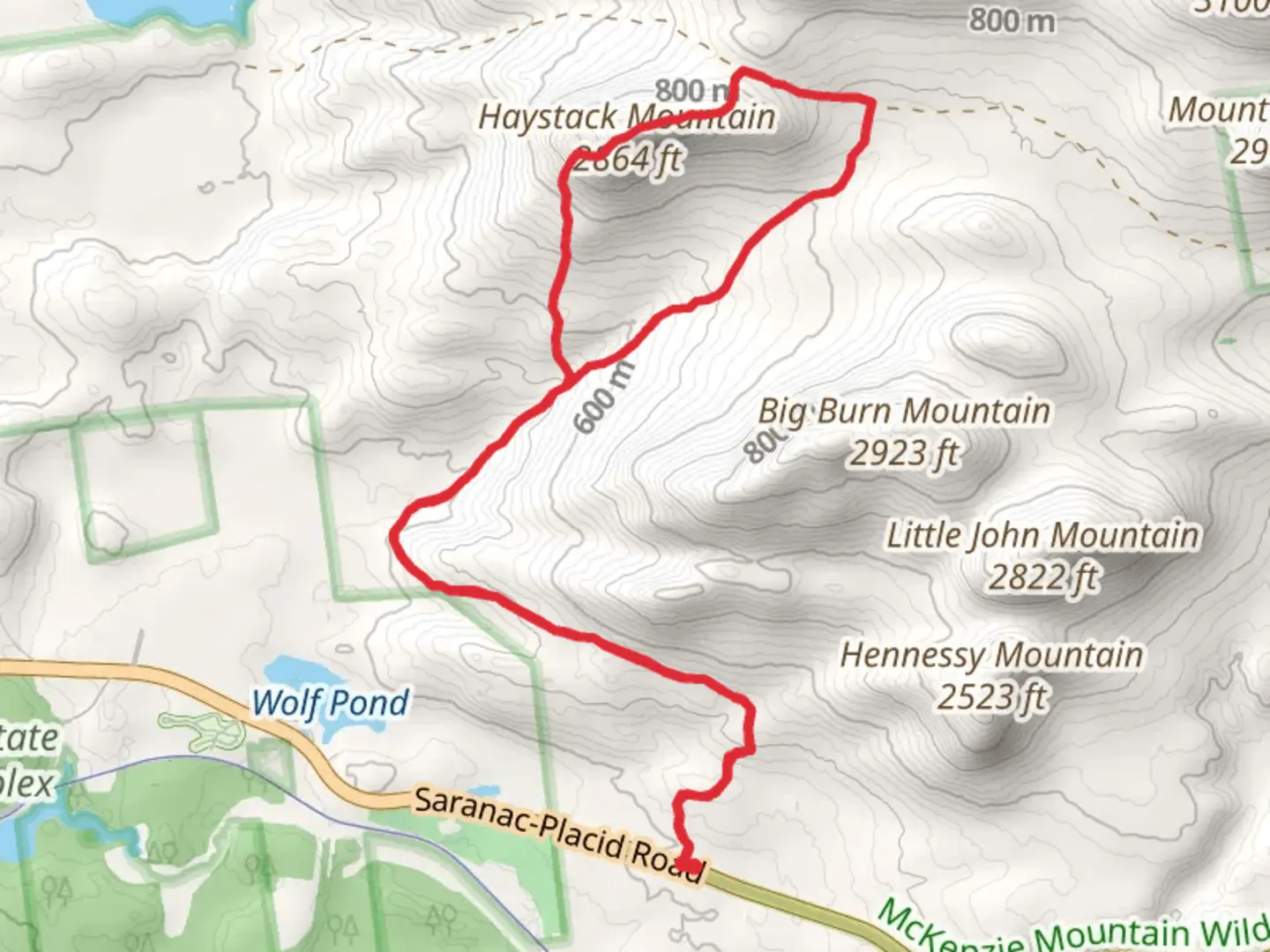 An image depicting the trail Haystack Mountain Trail and its surrounding area.
