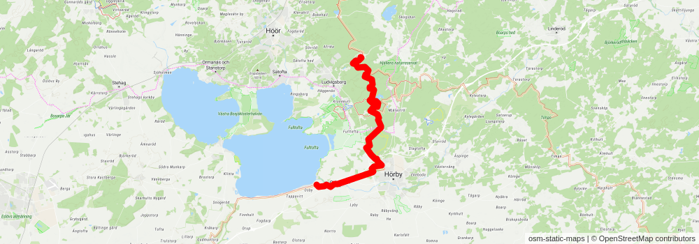 Skåneleden 2 stage 6 Map