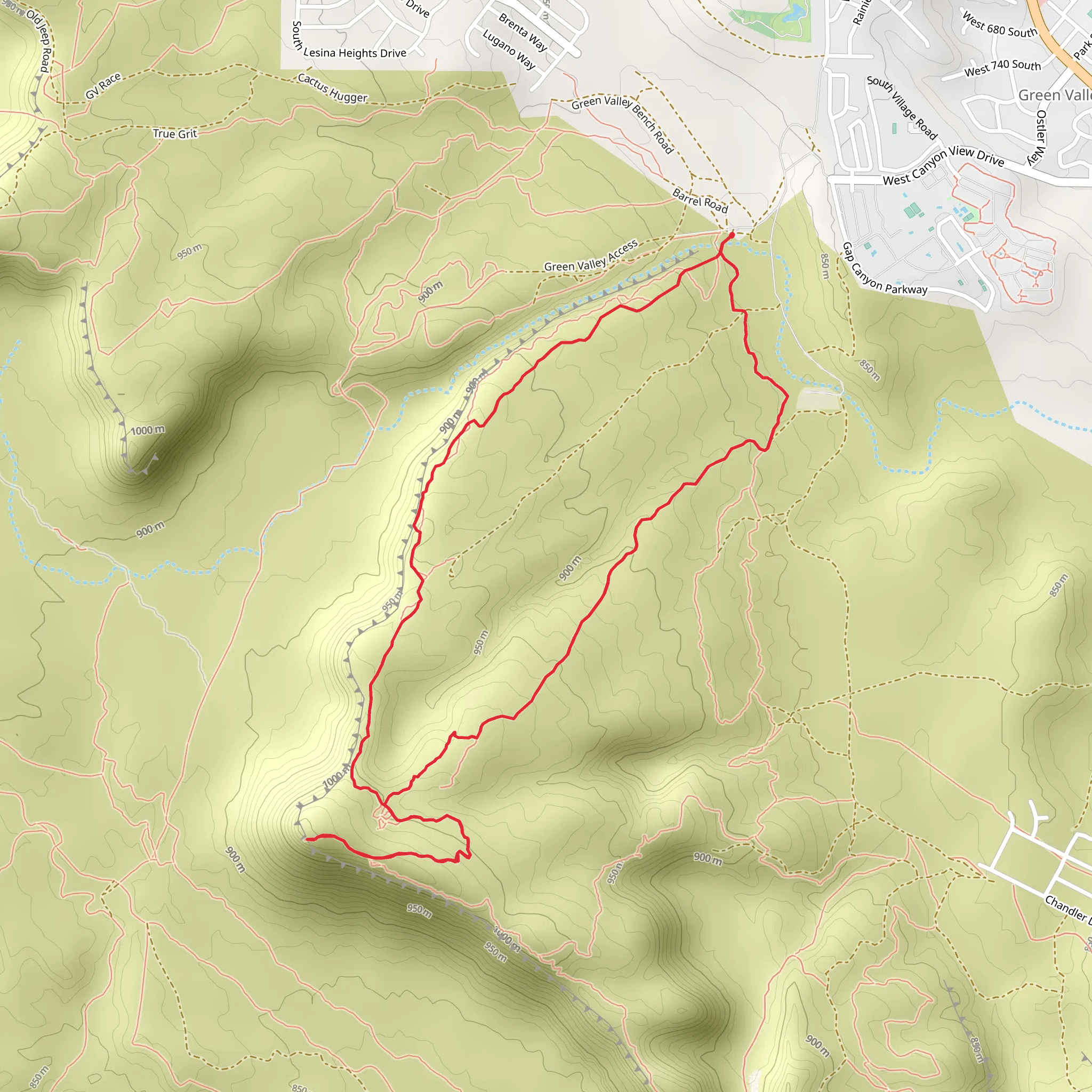 Zen Trail Loop mobile static map