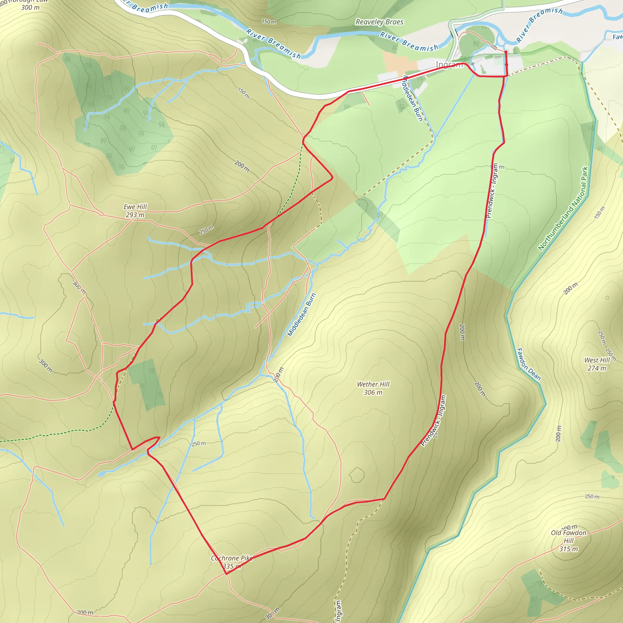 Cochrane Pike Walk mobile static map