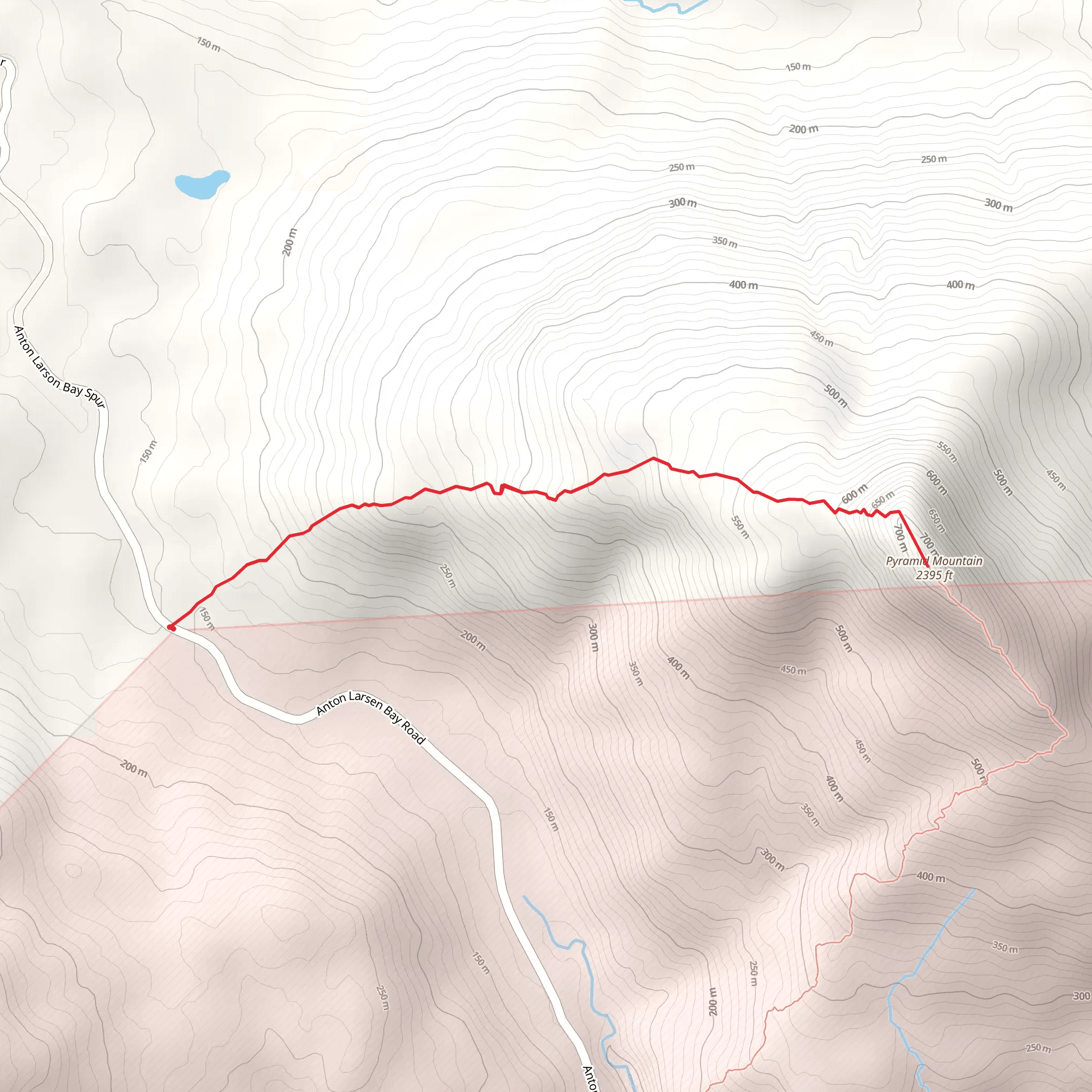 Pyramid Mountain Trail mobile static map