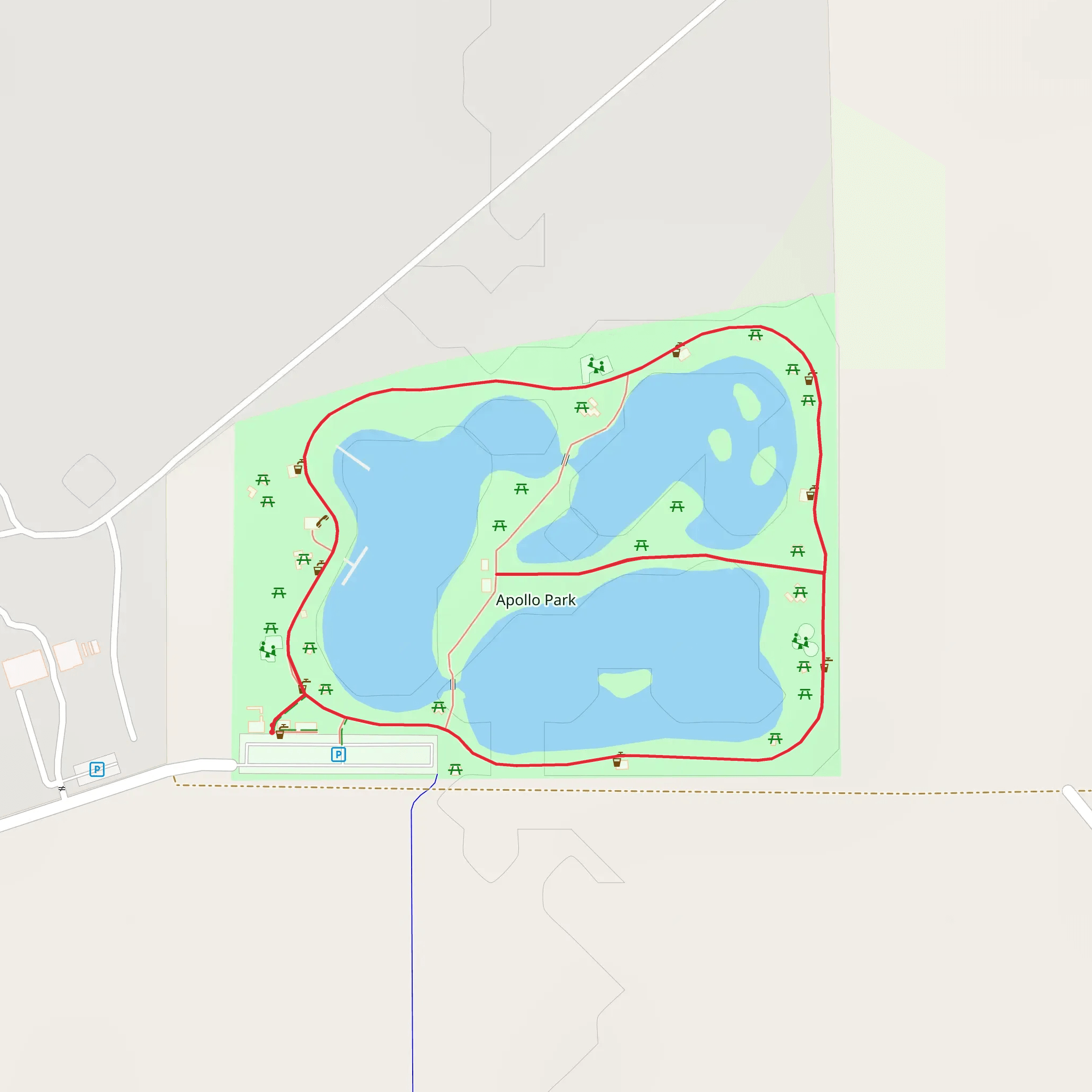 Apollo Park Loop mobile static map
