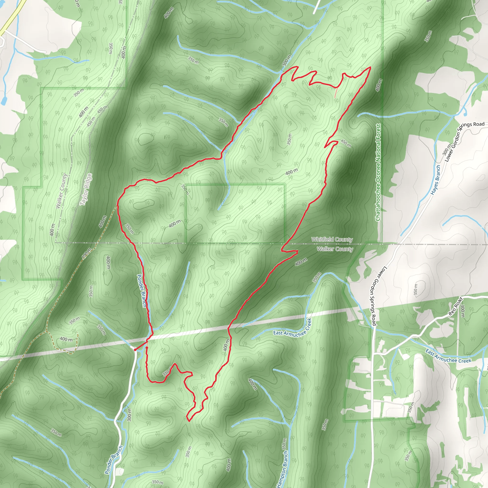Chickamauga Creek Trail Loop mobile static map