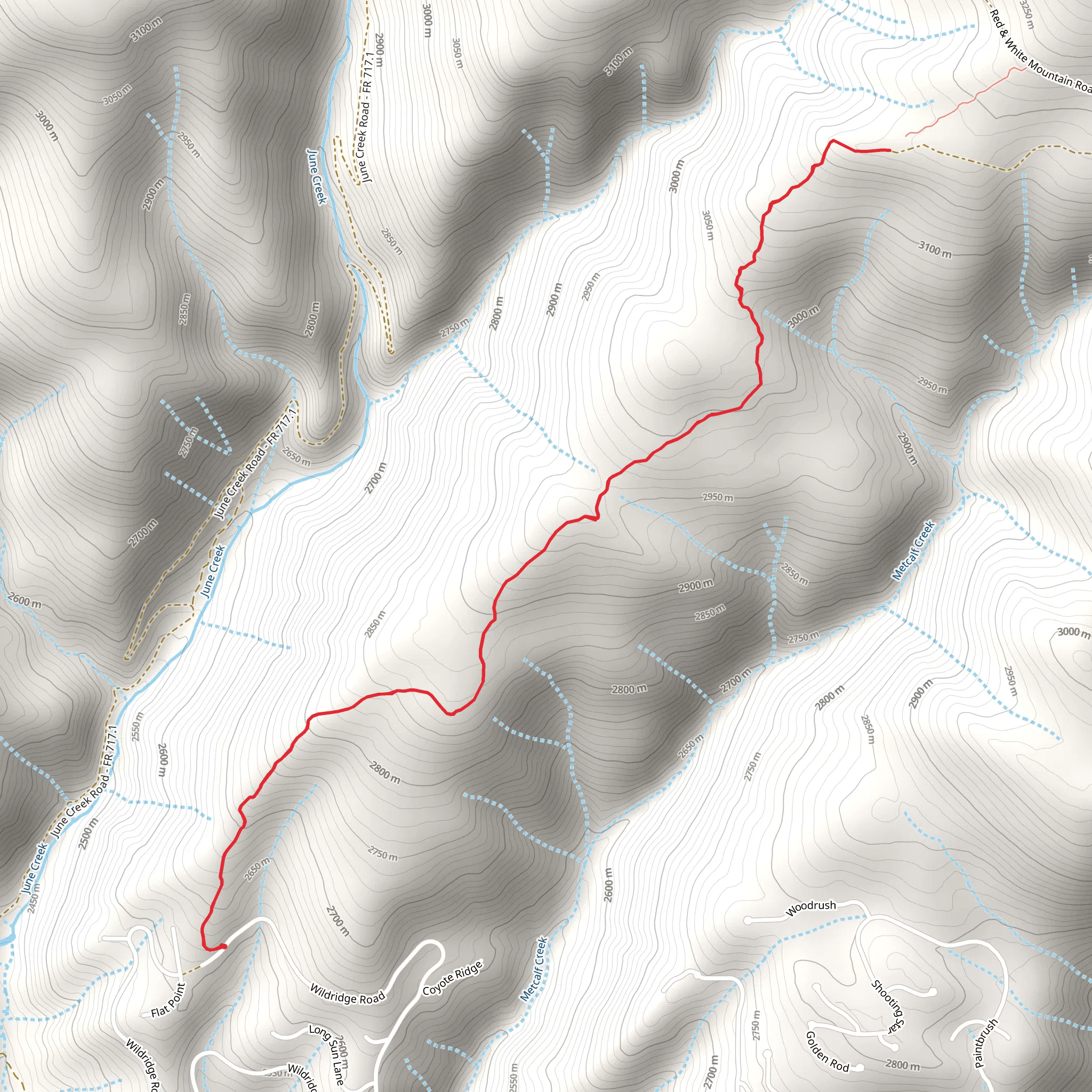 Metcalf Creek Road mobile static map