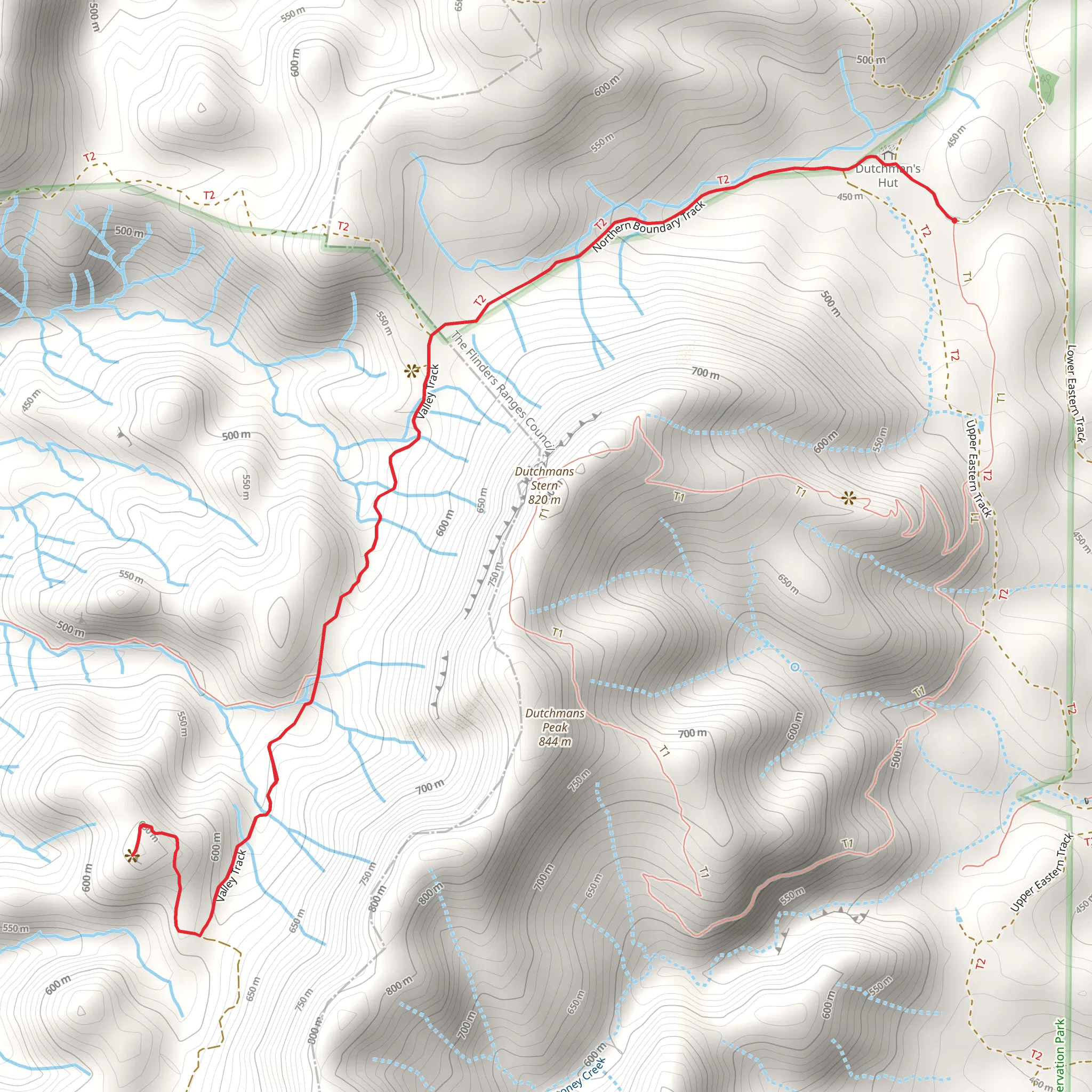 The Dutchmans Valley Hike mobile static map