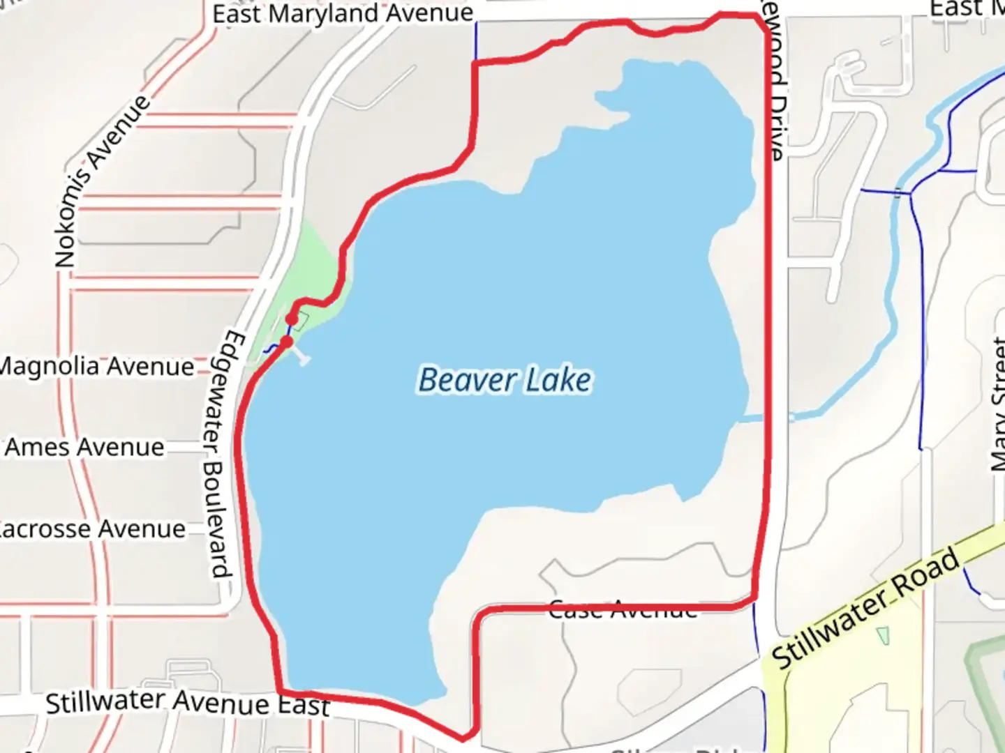 An image depicting the trail Beaver Lake Loop and its surrounding area.