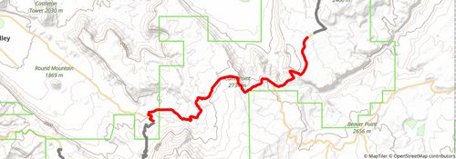 American Discovery Trail South Route stage 287 Map
