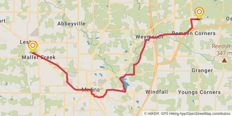 Buckeye Trail stage 8 Map