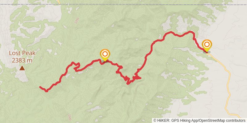 McKittrick Canyon Trail stage 3 Map