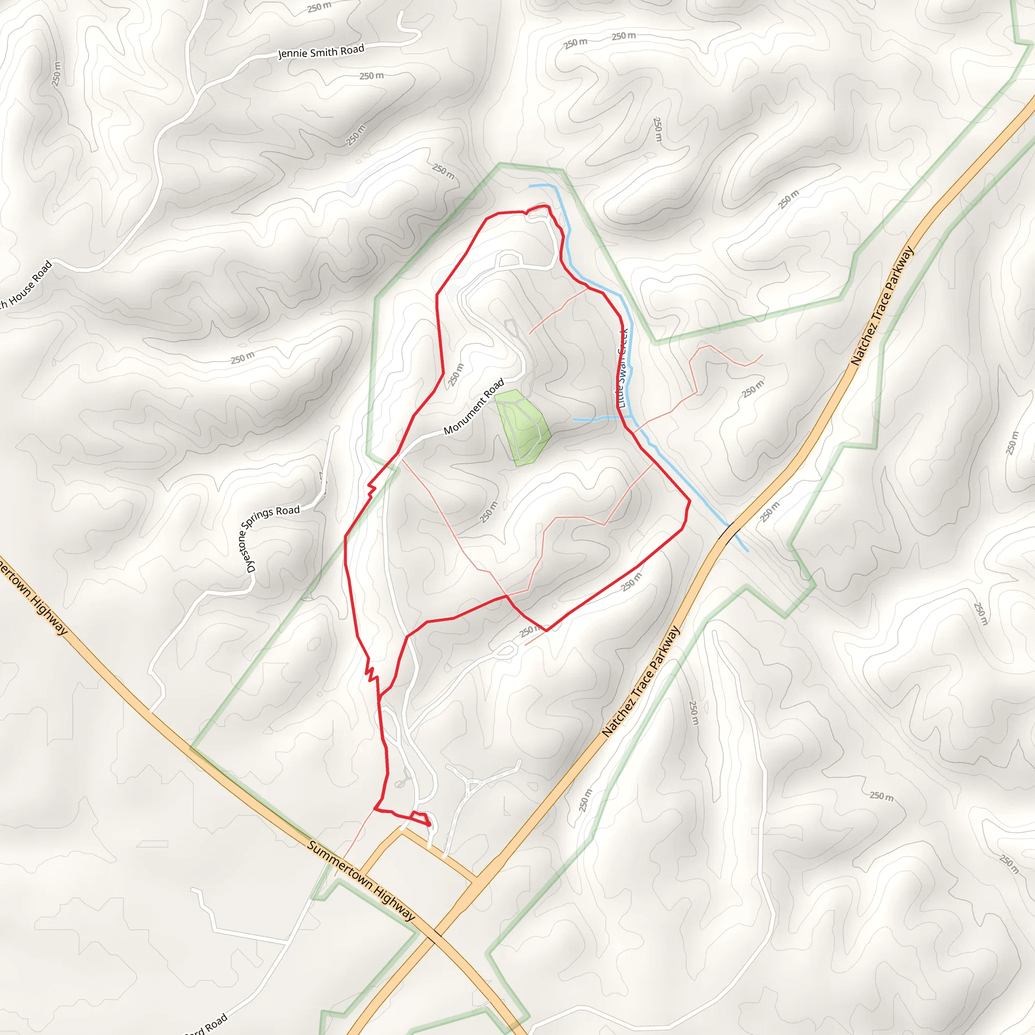 Meriwether Lewis Campground Loop mobile static map