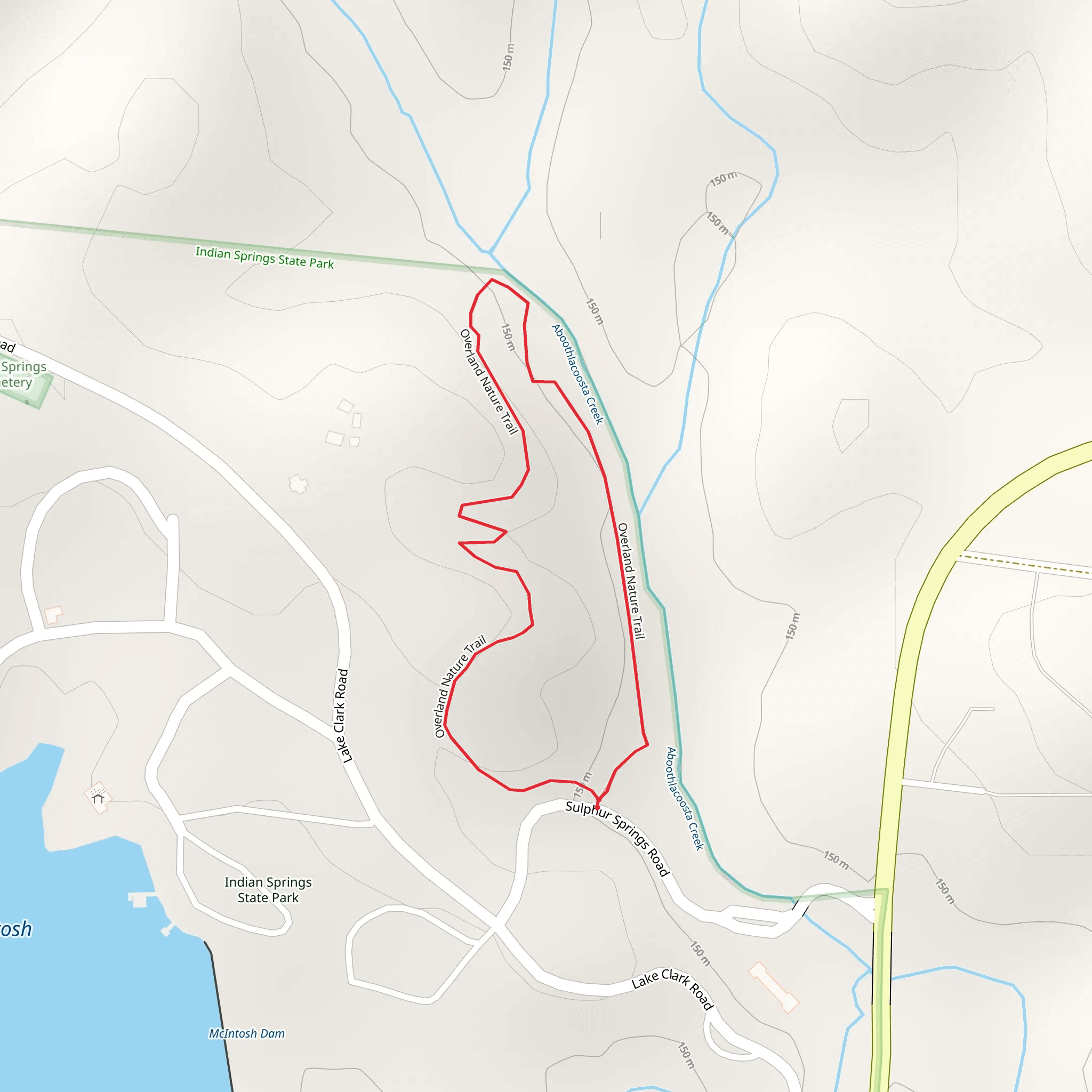 Overland Nature Loop Trail mobile static map