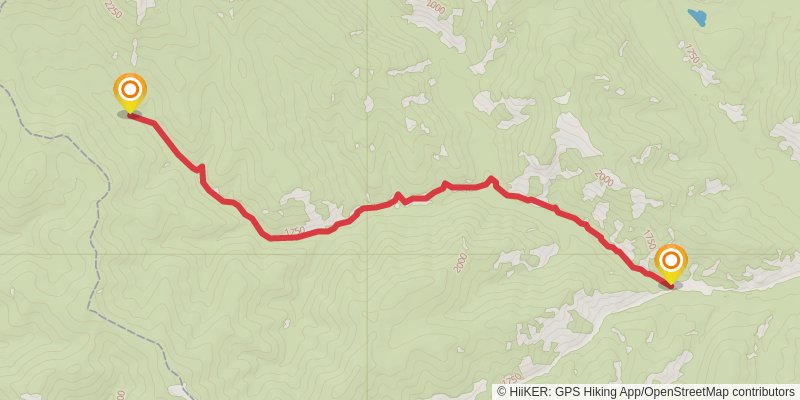 Sheephead Creek Trail stage 1 Map
