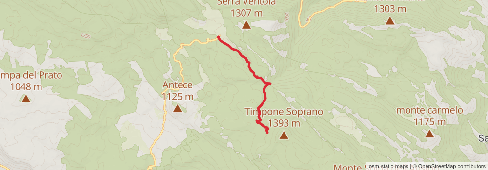 Sentiero Italia - Calabria Section stage 19 Map