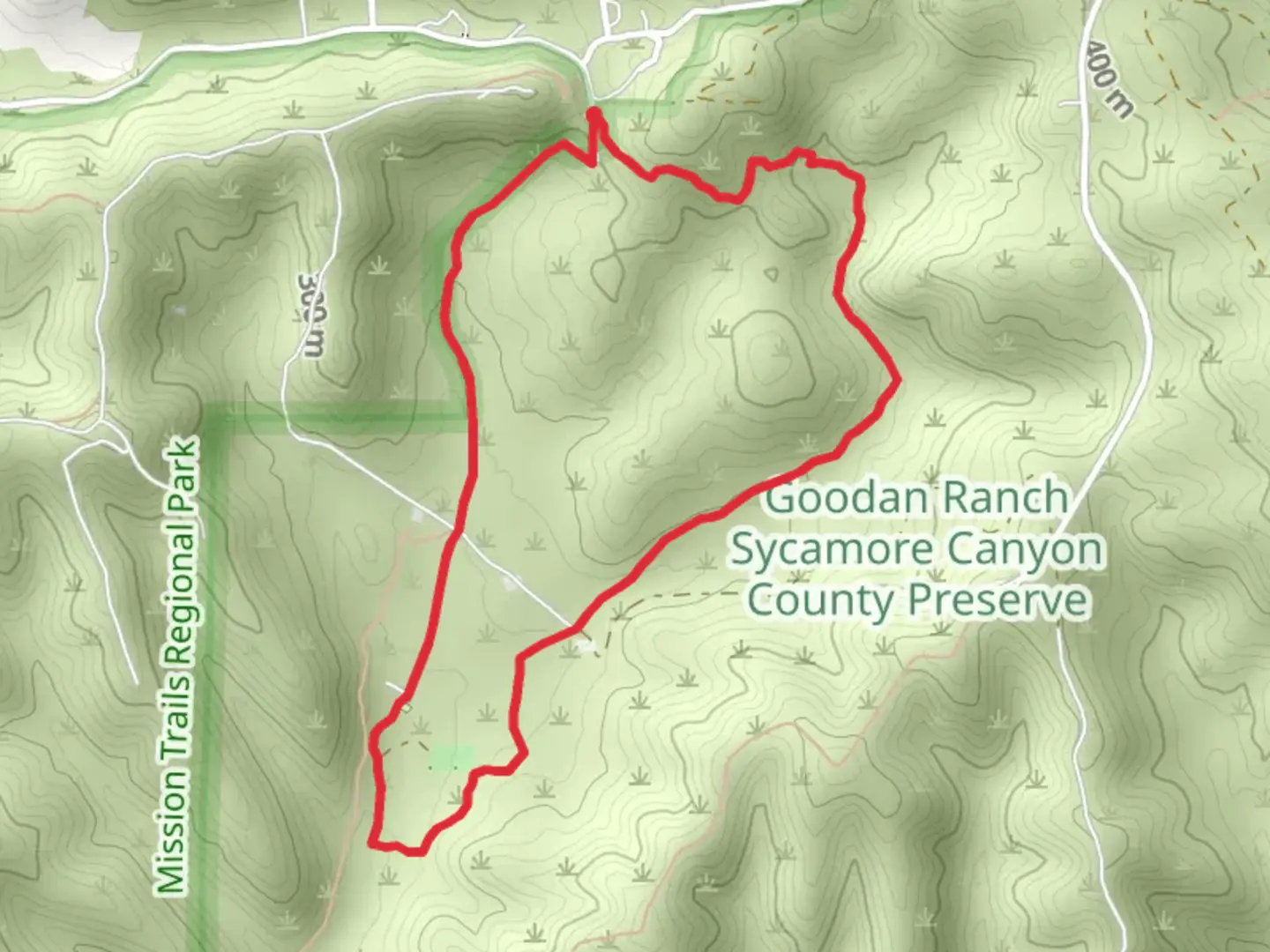 An image depicting the trail Martha Grove Trail and Main Crossing Loop and its surrounding area.