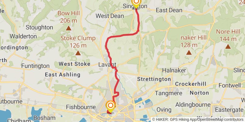 West Sussex Literary Trail stage 4 Map