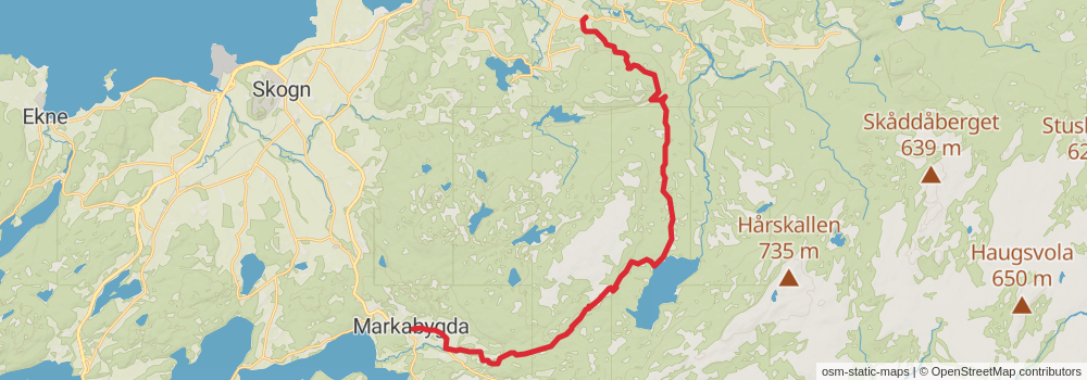 St Olavsleden stage 27 Map