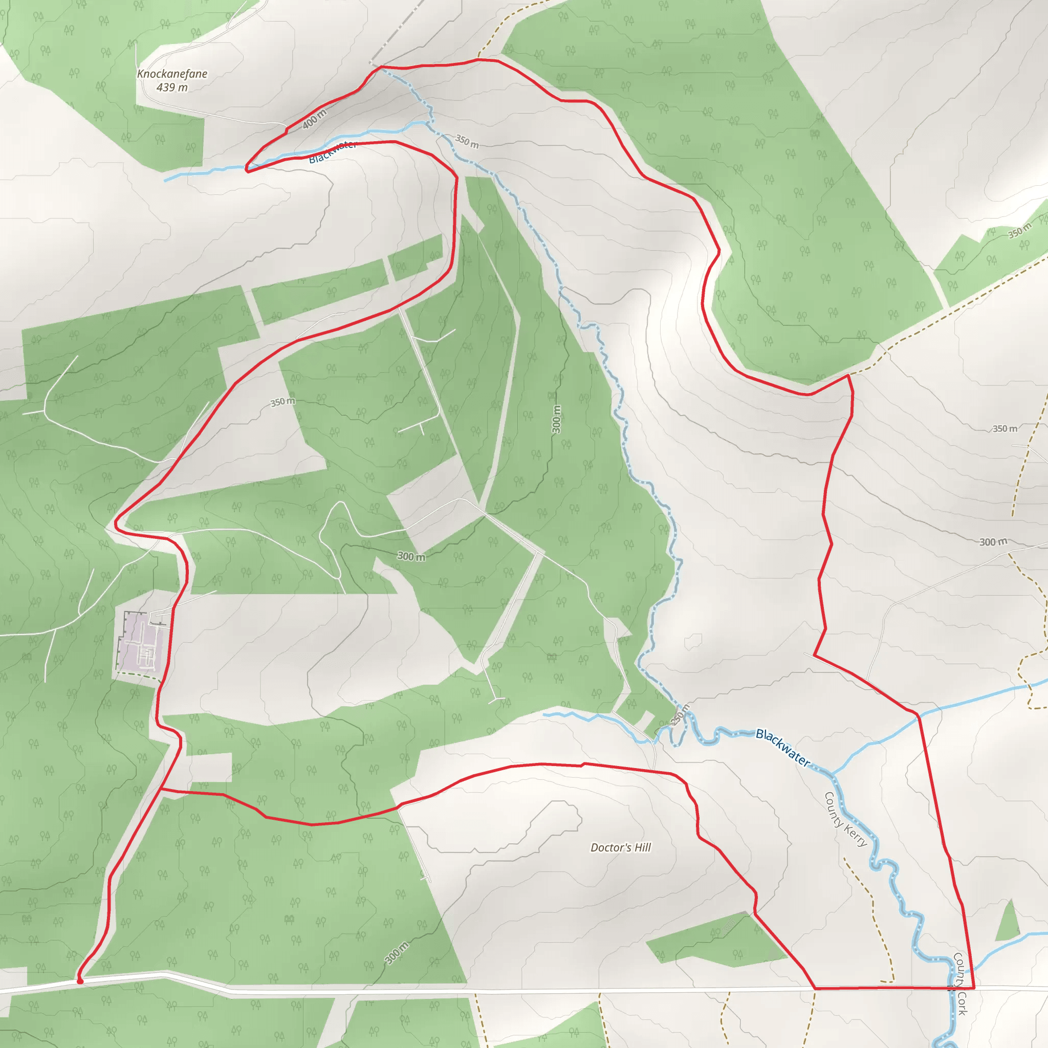 Duhallow - Source of Blackwater Loop mobile static map