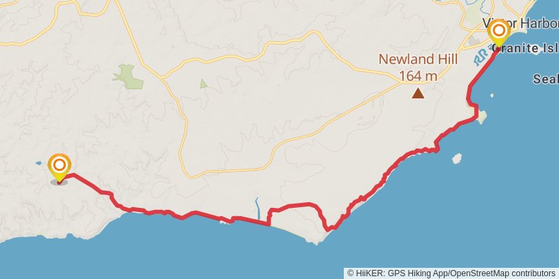 Heysen Trail South Coast stage 4 Map