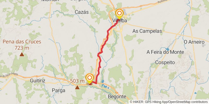 Camino del Norte stage 39 Map