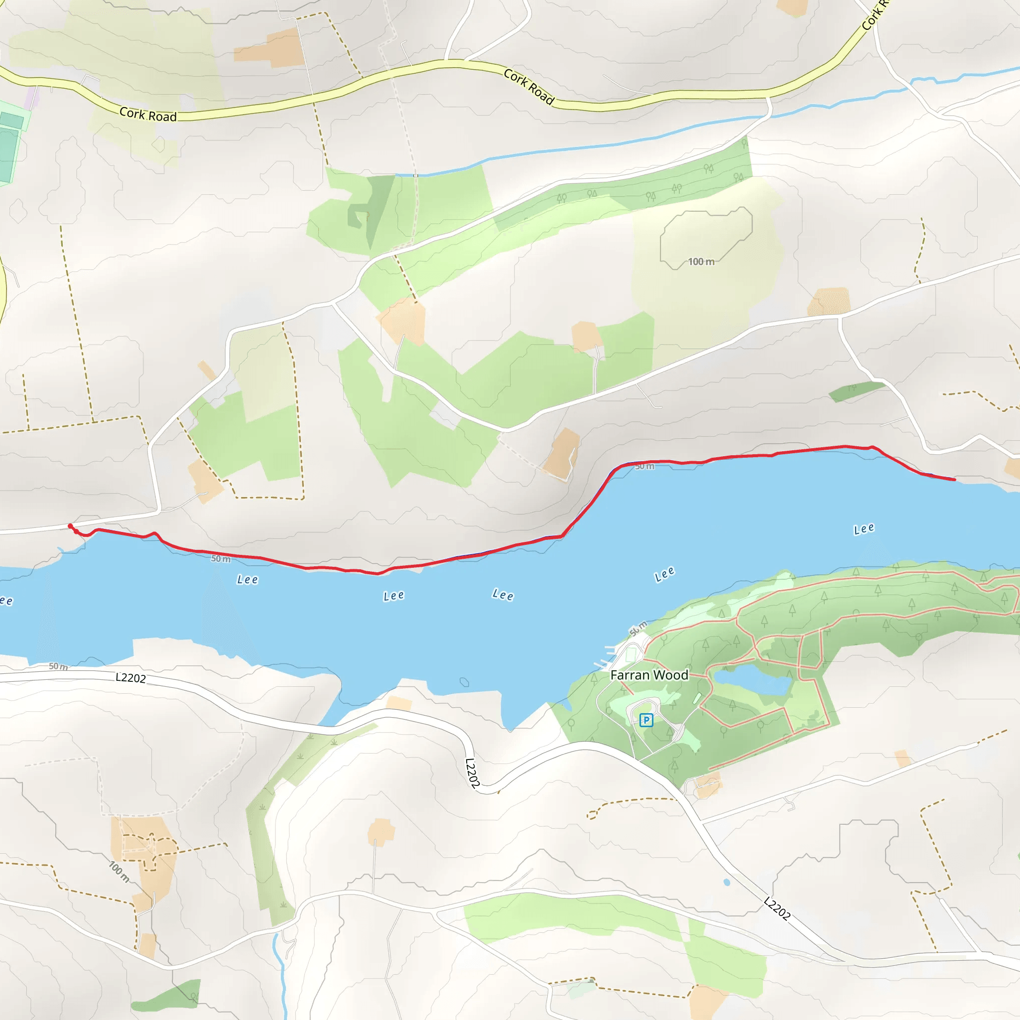 Coachford Greenway mobile static map