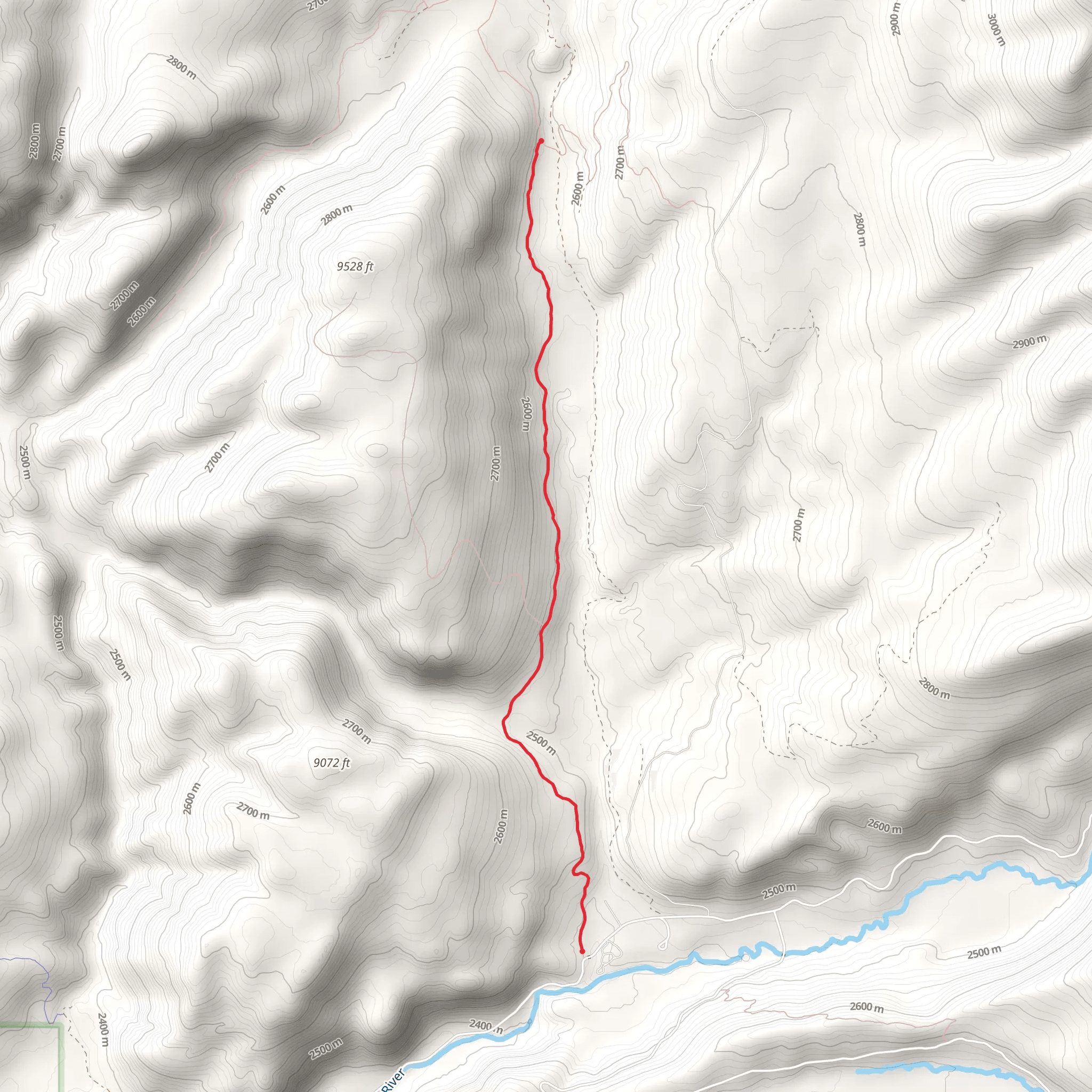 Diamond Park Trail mobile static map
