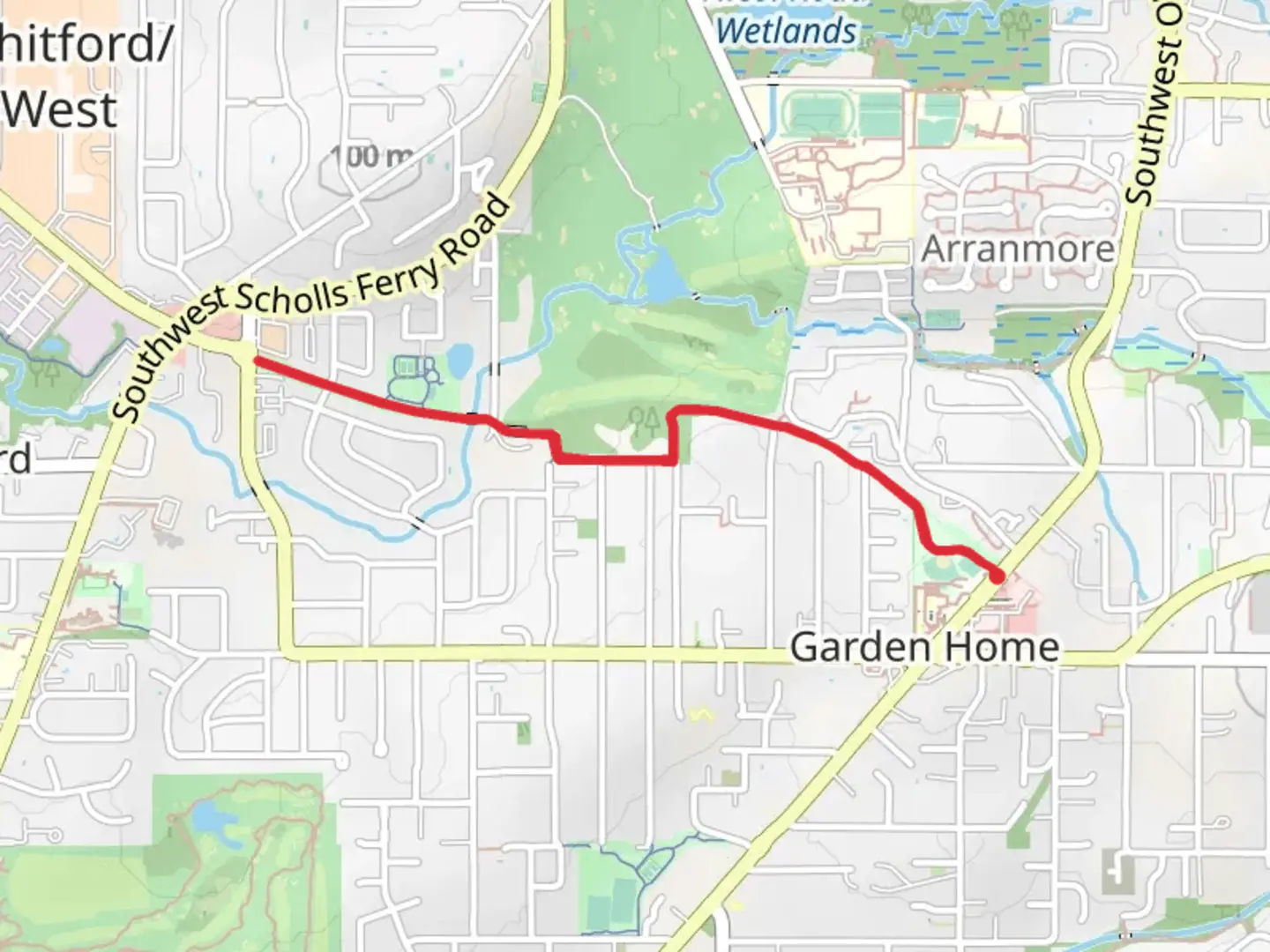 An image depicting the trail Fanno Creek Trail and its surrounding area.