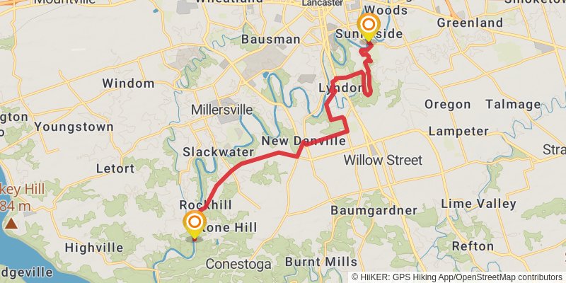 Conestoga Trail stage 3 Map